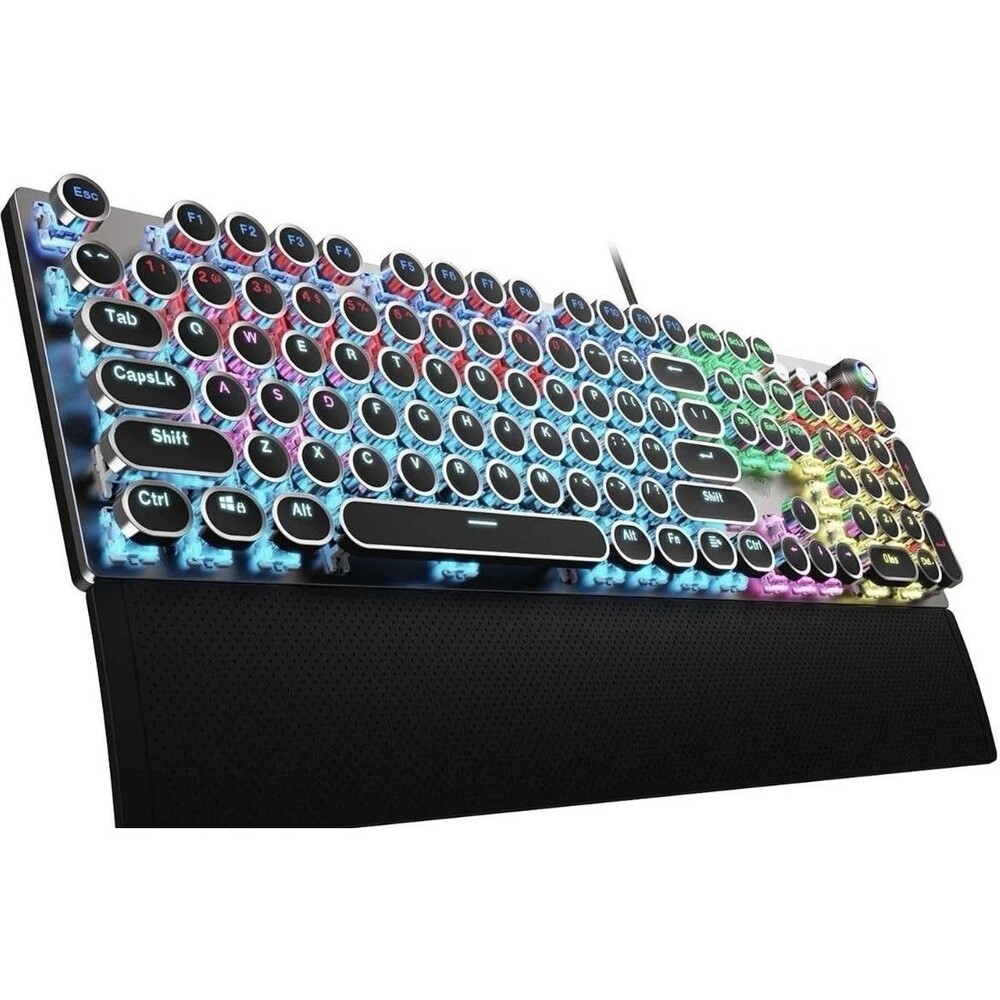 AULA F2088 Typewriter Style Mechanical Gaming Keyboard Wired,Blue Switches,Ra...